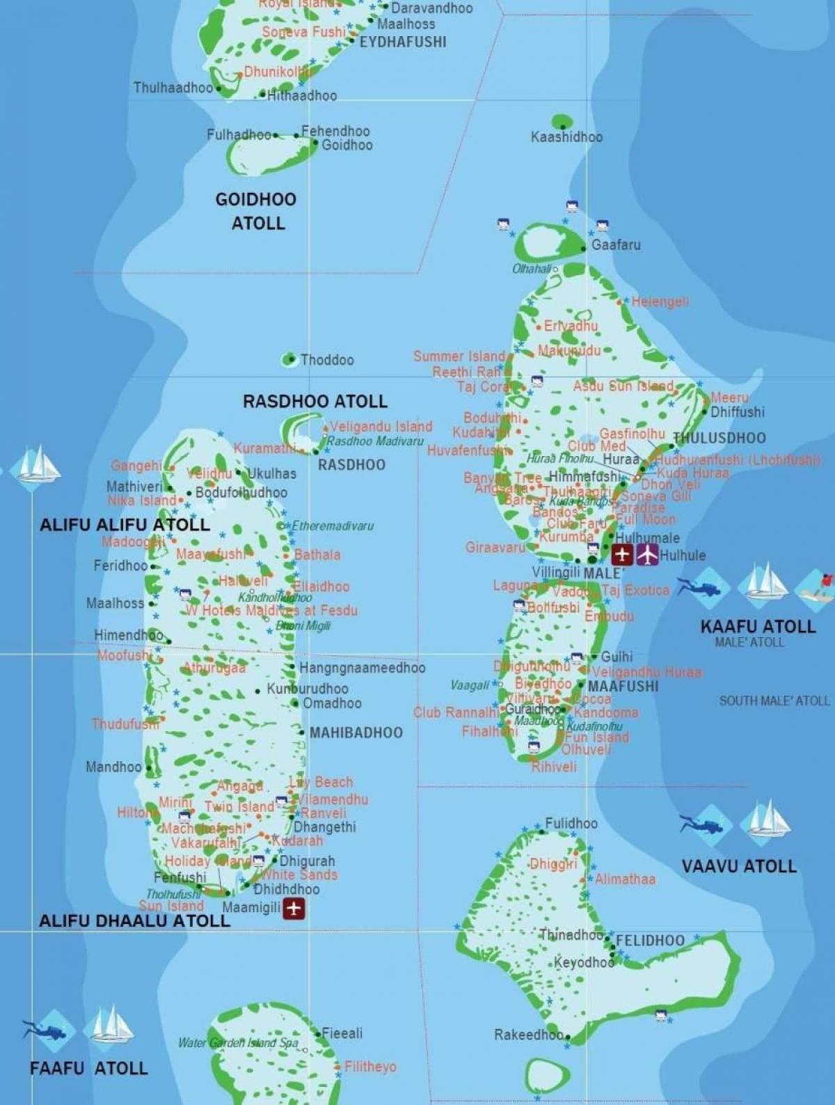 मालदीव नक्शा राजधानी