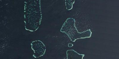 नक्शा मालदीव के उपग्रह
